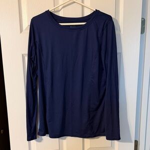 Women's Navy Long Sleeve under scrub Top
